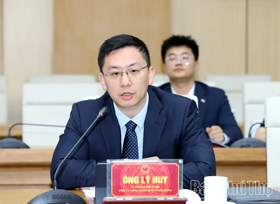 Phú Thọ đẩy mạnh hợp tác với các tập đoàn tài chính, xây dựng hàng đầu Trung Quốc