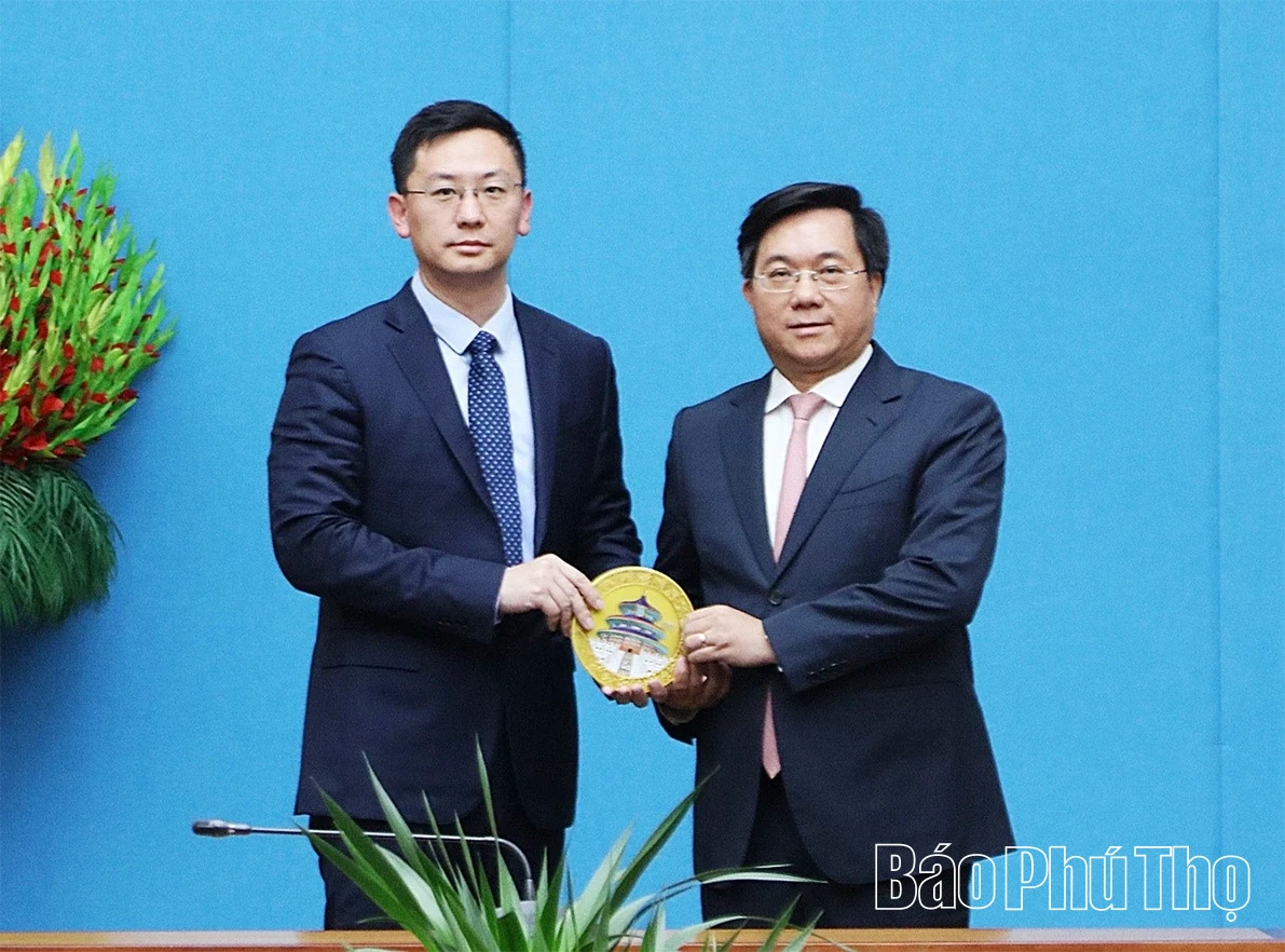 Phú Thọ đẩy mạnh hợp tác với các tập đoàn tài chính, xây dựng hàng đầu Trung Quốc