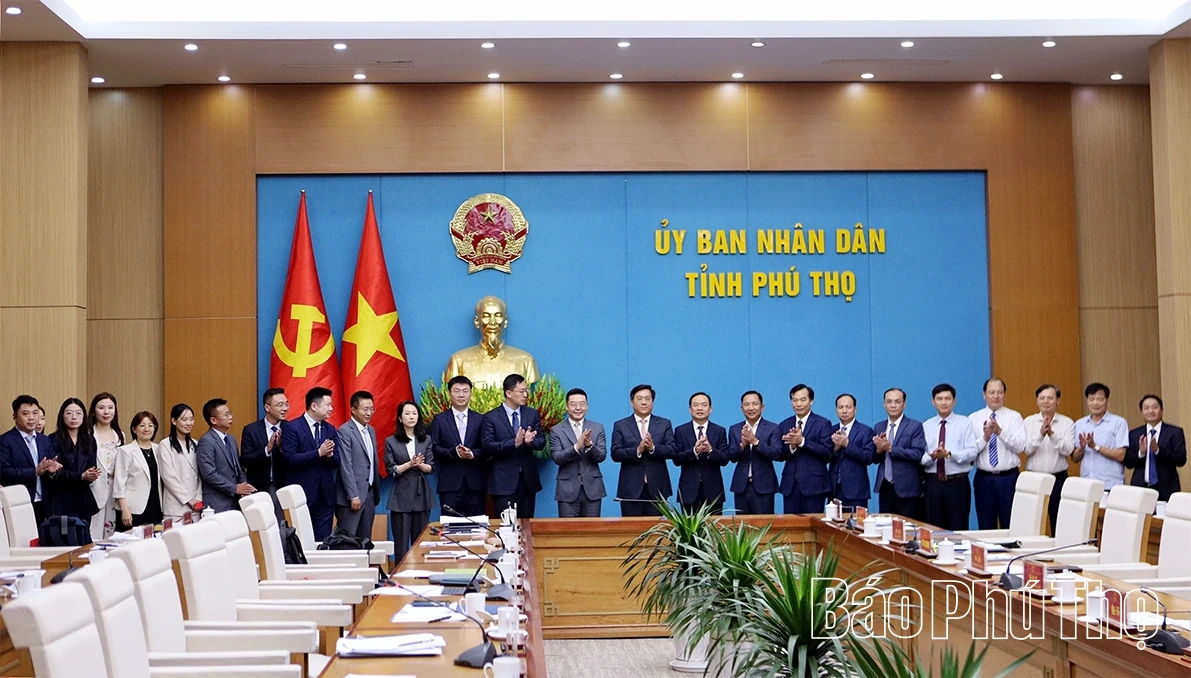 Phú Thọ đẩy mạnh hợp tác với các tập đoàn tài chính, xây dựng hàng đầu Trung Quốc