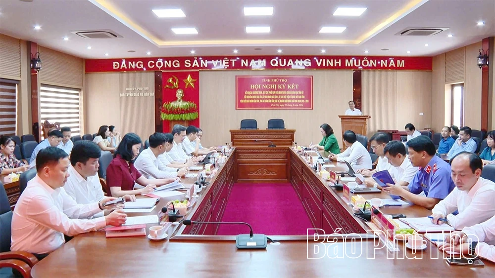 Ban Tuyên giáo và Dân vận Tỉnh ủy ký kết chương trình, kế hoạch, quy chế phối hợp công tác giai đoạn 2026-2030