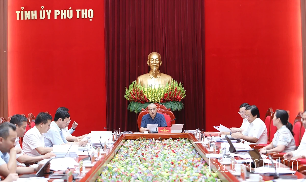 Ban Thường vụ Tỉnh ủy xem xét, cho ý kiến nhiều nội dung quan trọng
