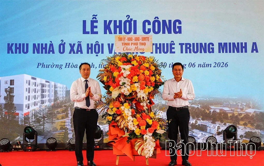 Construction Begins on Nearly 1,300-Unit Social Housing Project in Hoa Binh Ward