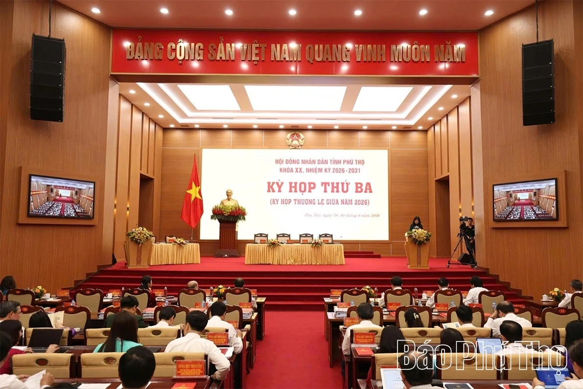 Sáng nay, HĐND tỉnh Phú Thọ khóa XX khai mạc kỳ họp thường lệ giữa năm