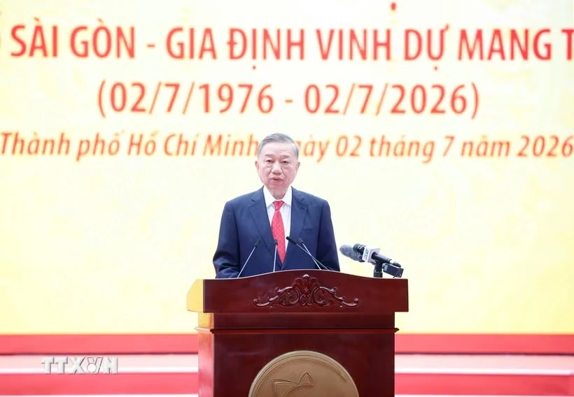 Tổng Bí thư, Chủ tịch nước Tô Lâm dự Lễ kỷ niệm 50 năm Ngày thành phố Sài Gòn - Gia Định vinh dự mang tên Chủ tịch Hồ Chí Minh