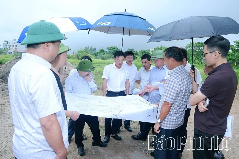 Vice Chairman of Phu Tho Provincial Peoples Committee Inspects Progress of Urban and Social Housing Projects in Xuan Hoa and Phuc Yen Wards
