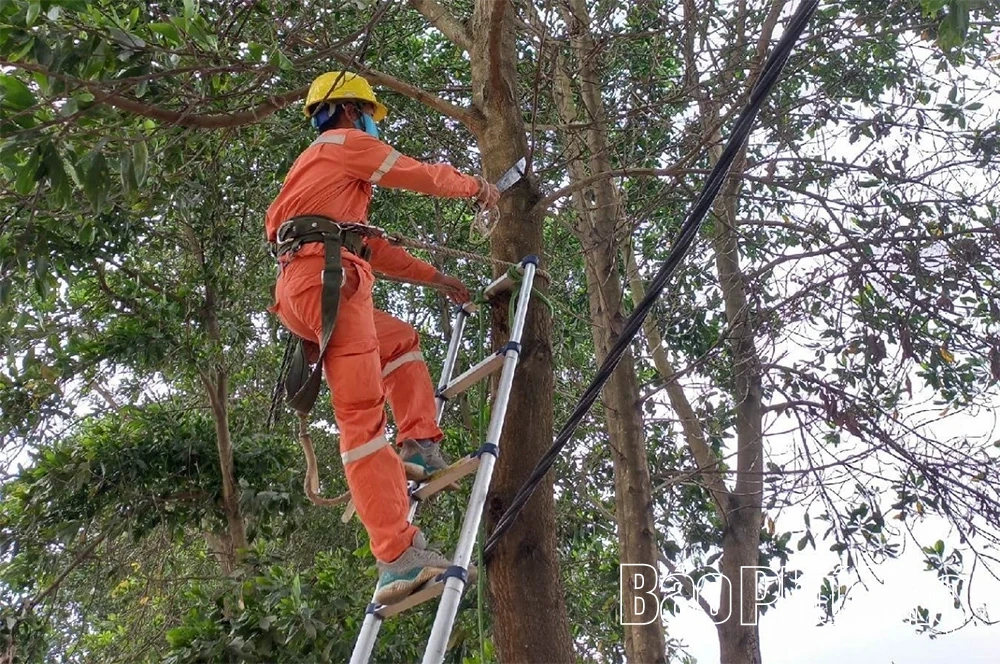 Đảm bảo an toàn lưới điện mùa mưa bão