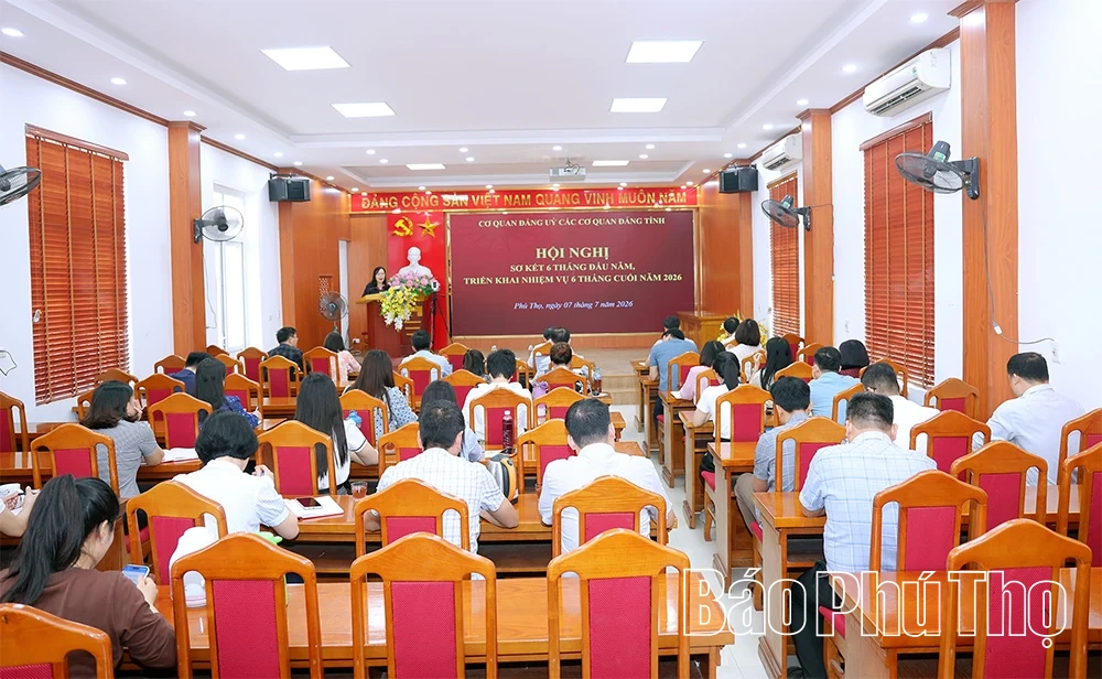 Cơ quan Đảng ủy các cơ quan Đảng tỉnh sơ kết công tác 6 tháng đầu năm 
