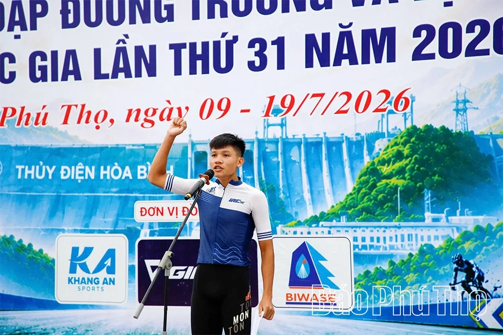 Cua-rơ Phú Thọ giành Huy chương Vàng ở nội dung mở màn Giải Vô địch Xe đạp trẻ quốc gia lần thứ 31 năm 2026