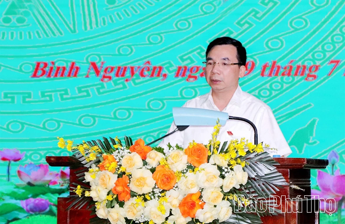 Tổ đại biểu số 12 HĐND tỉnh tiếp xúc cử tri sau Kỳ họp thứ Ba