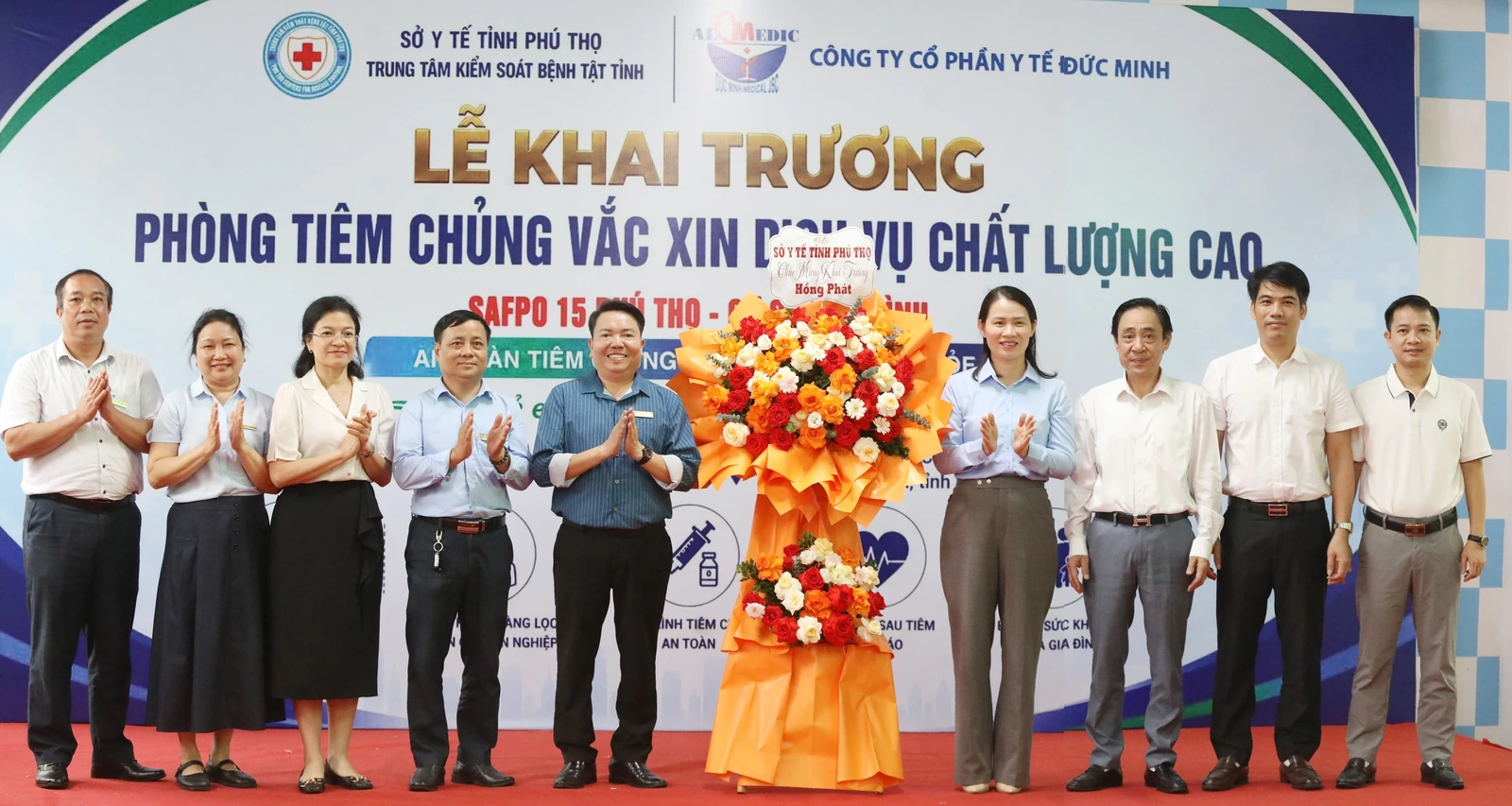 Khai trương Phòng Tiêm chủng vắc xin dịch vụ chất lượng cao Safpo 15 Phú Thọ - cơ sở Hòa Bình
