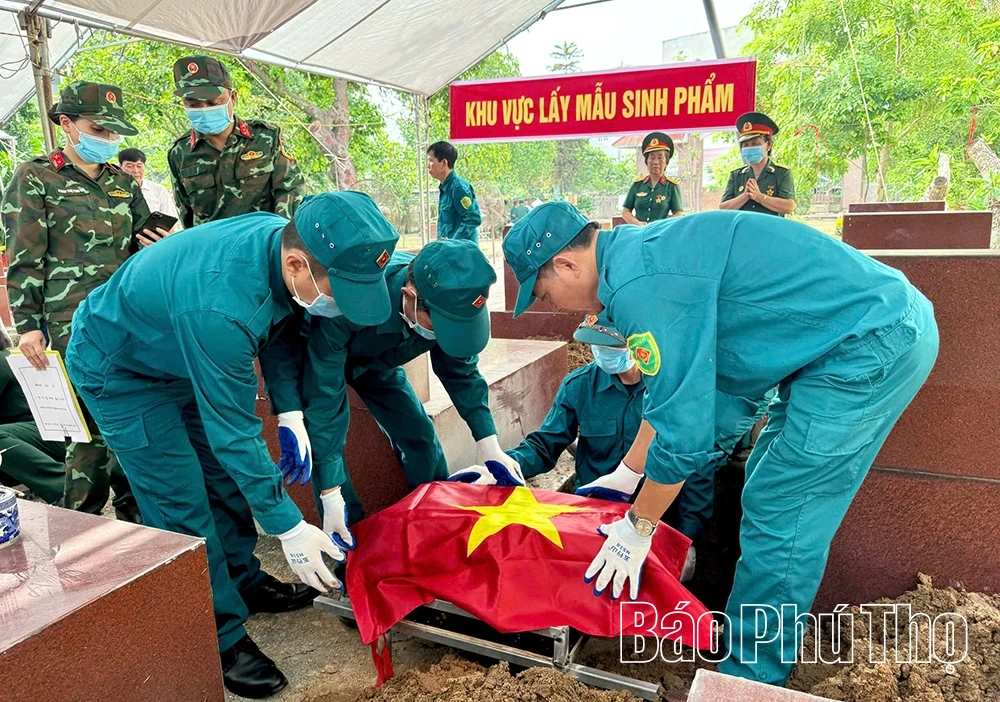 Hội Thịnh triển khai lấy mẫu ADN, số hóa dữ liệu hài cốt liệt sĩ