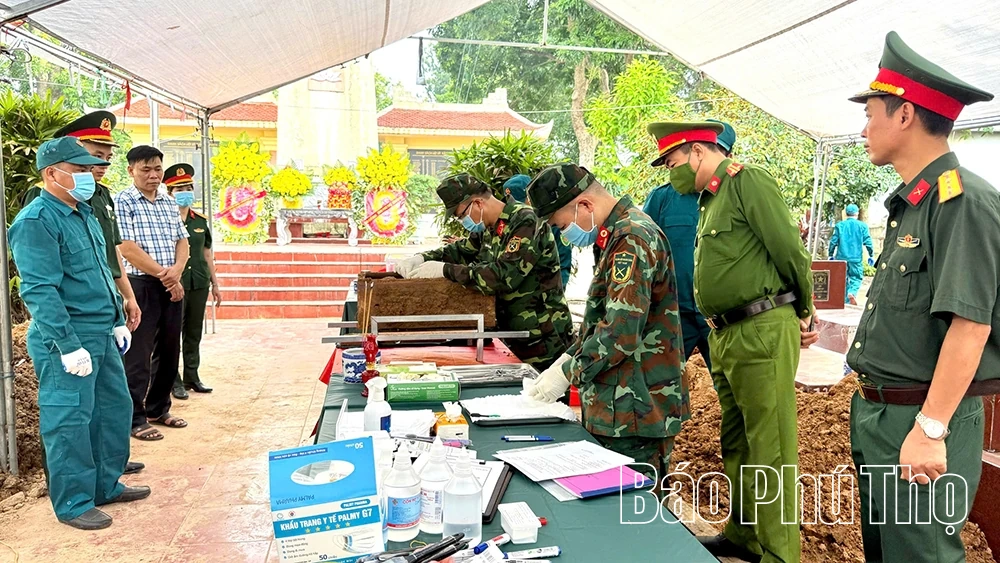 Hội Thịnh triển khai lấy mẫu ADN, số hóa dữ liệu hài cốt liệt sĩ