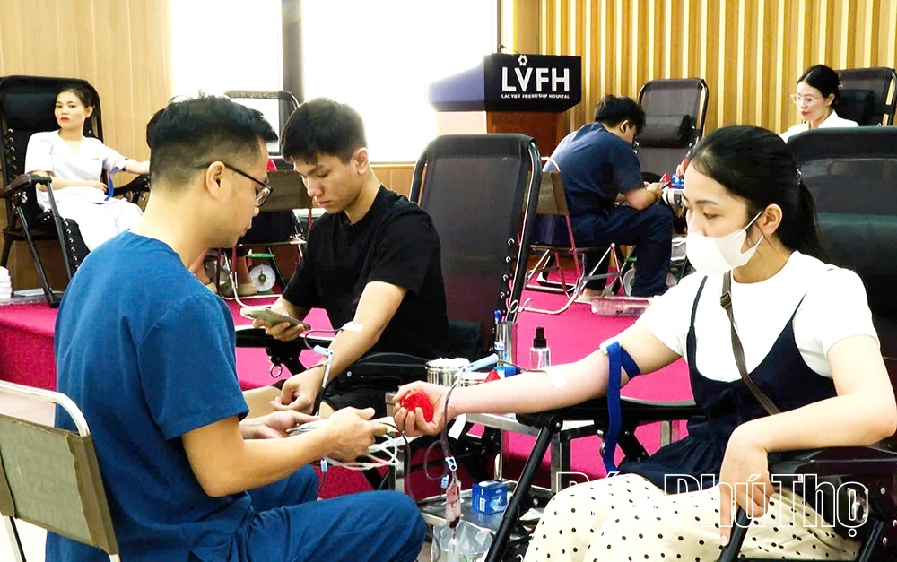 Chương trình Giọt hồng tri ân - Nghĩa tình tháng 7 tiếp nhận 150 đơn vị máu