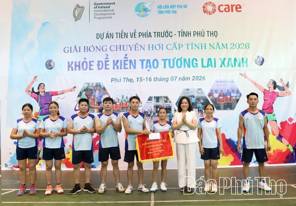 Giải bóng chuyền hơi lan tỏa phong trào rèn luyện thể thao