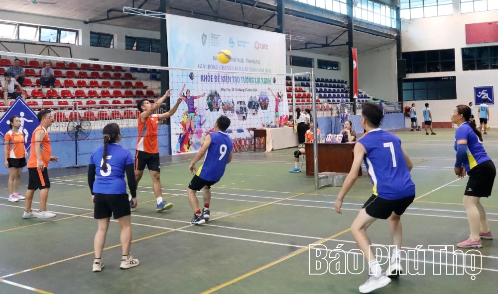 Giải bóng chuyền hơi lan tỏa phong trào rèn luyện thể thao