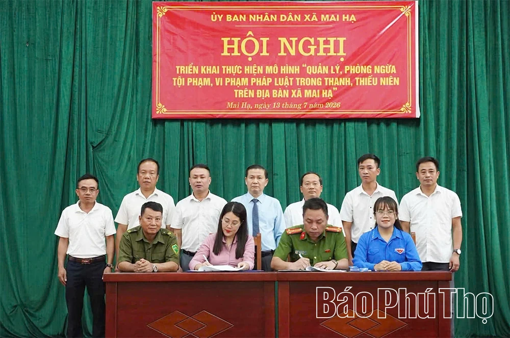 Mai Hạ triển khai mô hình “Quản lý, phòng ngừa tội phạm, vi phạm pháp luật trong thanh, thiếu niên”