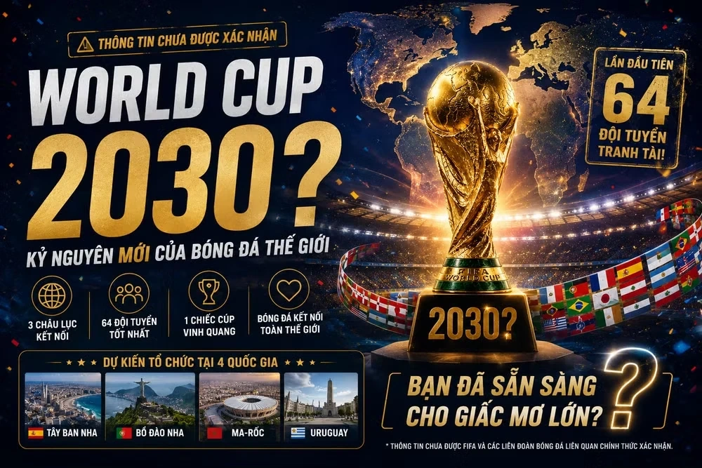 Bên lề World Cup: FIFA cân nhắc mở rộng World Cup 2030 lên 64 đội
