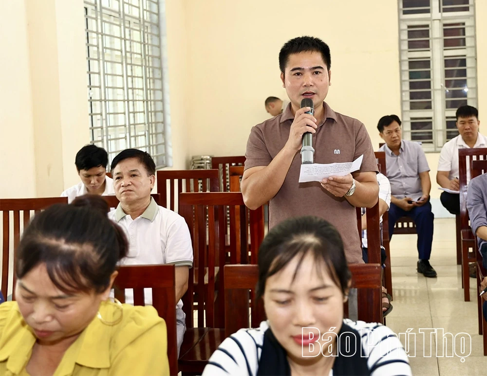 Tổ đại biểu số 11 HĐND tỉnh tiếp xúc cử tri sau Kỳ họp thứ Ba