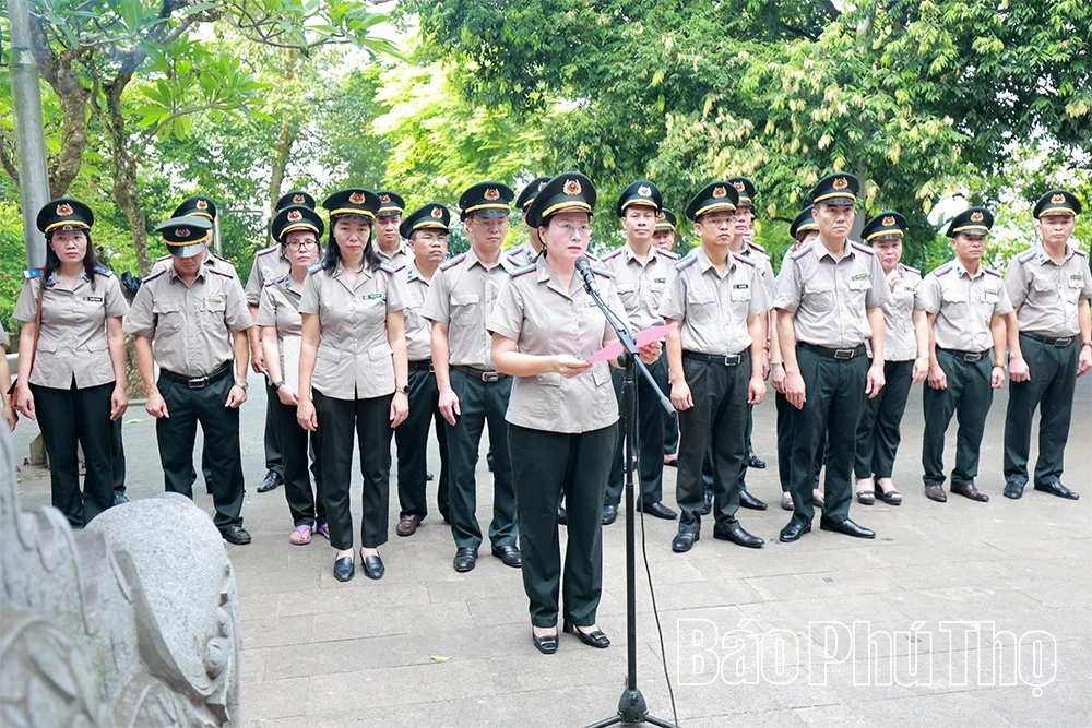 Thi hành án dân sự tỉnh Phú Thọ báo công các Vua Hùng nhân kỷ niệm 80 năm ngày truyền thống