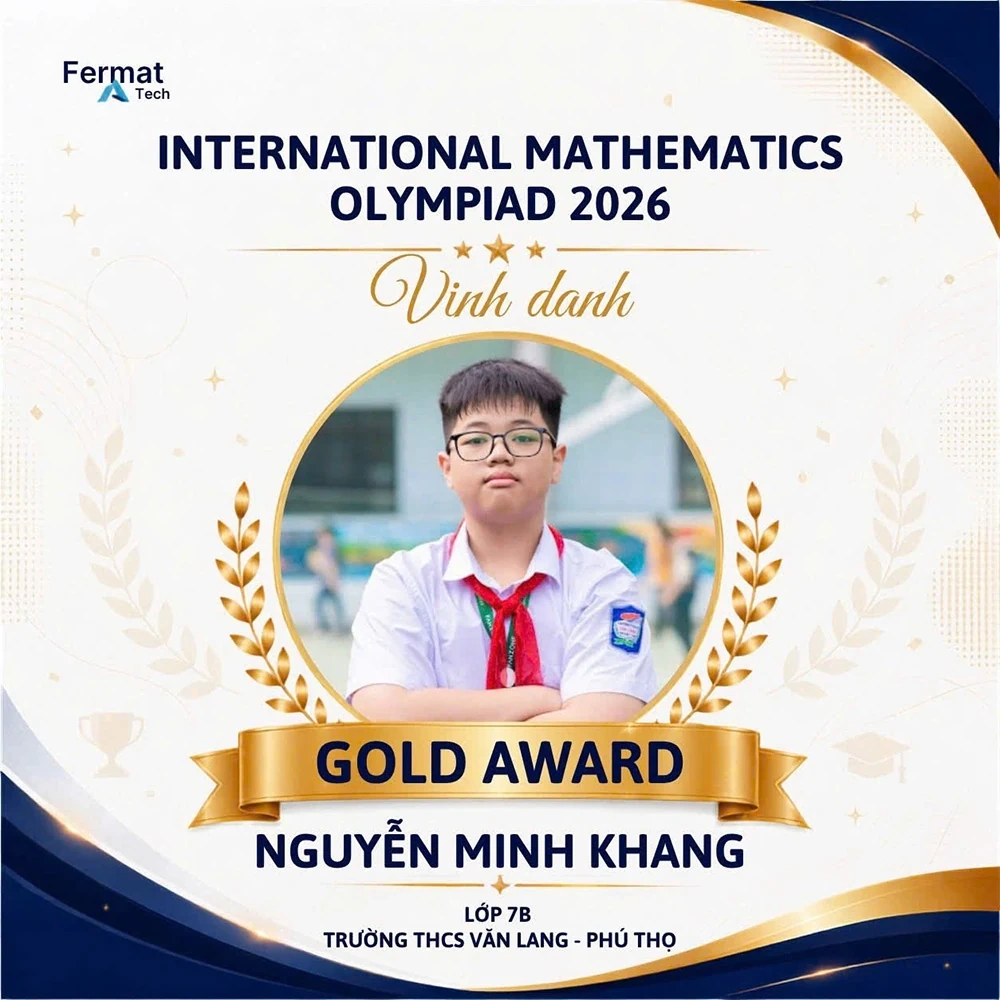 Học sinh Trường THCS Văn Lang đạt 30 giải tại Vòng quốc gia Kỳ thi Olympic Toán học quốc tế IMO 2026