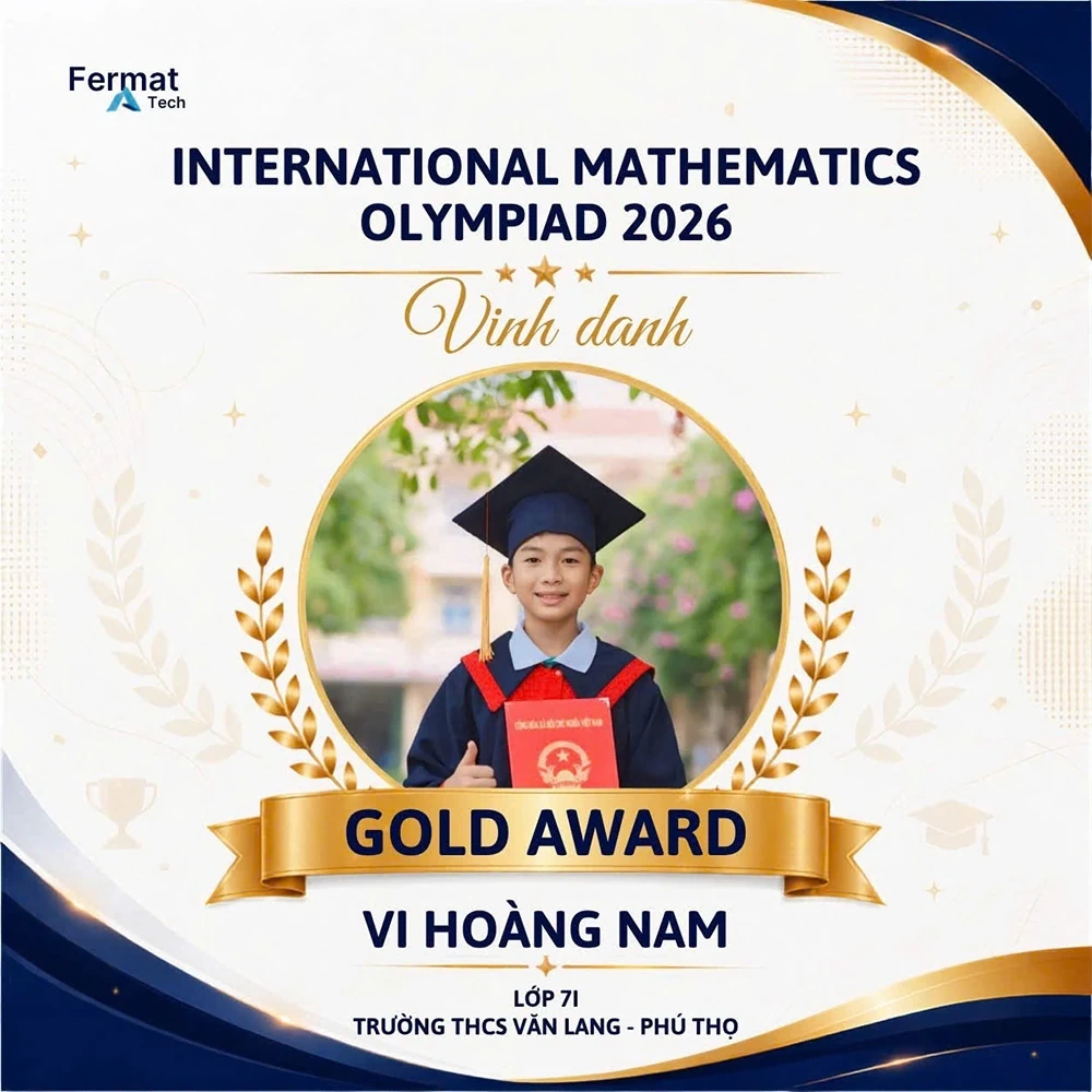 Học sinh Trường THCS Văn Lang đạt 30 giải tại Vòng quốc gia Kỳ thi Olympic Toán học quốc tế IMO 2026
