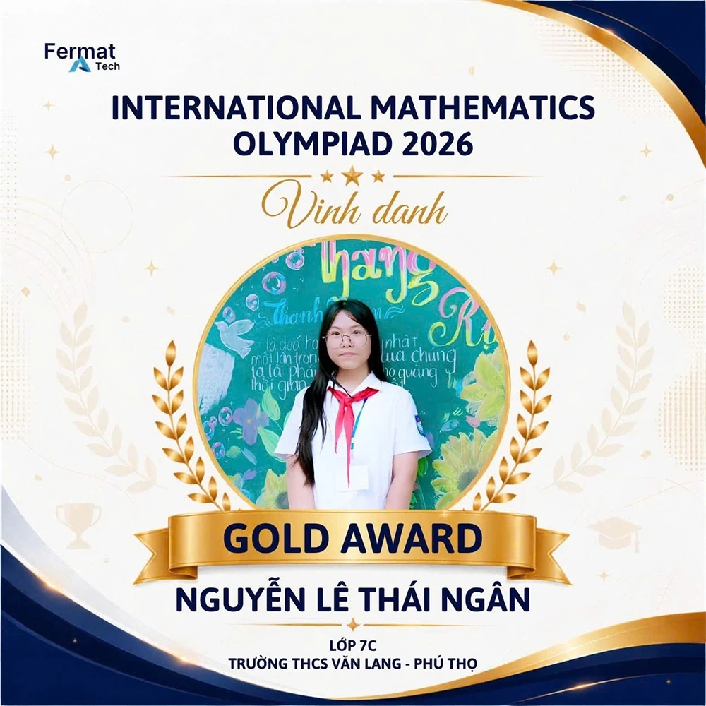 Học sinh Trường THCS Văn Lang đạt 30 giải tại Vòng quốc gia Kỳ thi Olympic Toán học quốc tế IMO 2026