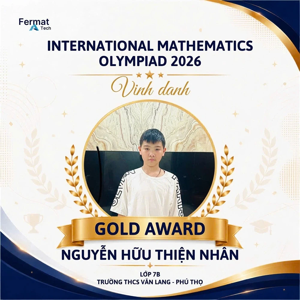 Học sinh Trường THCS Văn Lang đạt 30 giải tại Vòng quốc gia Kỳ thi Olympic Toán học quốc tế IMO 2026