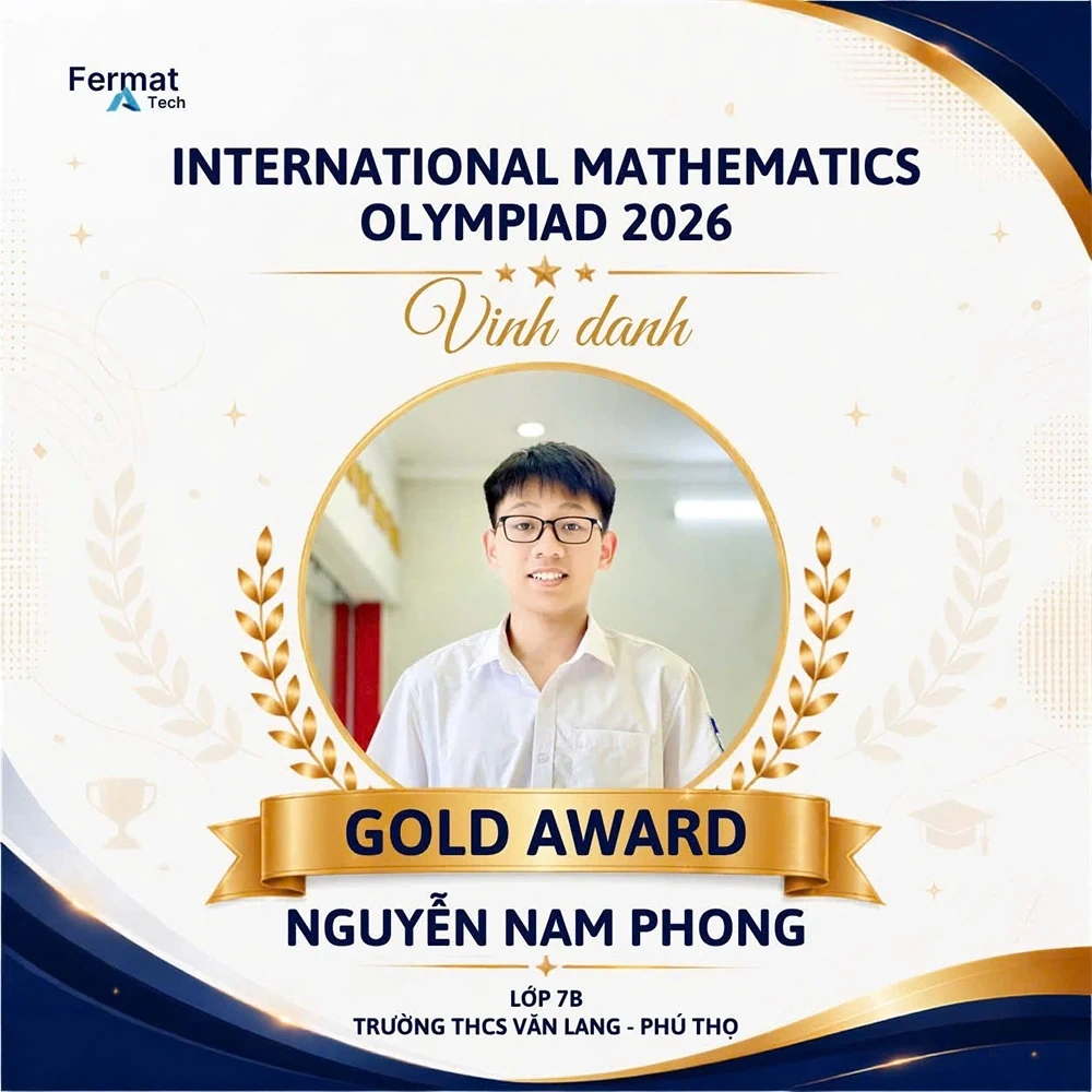 Học sinh Trường THCS Văn Lang đạt 30 giải tại Vòng quốc gia Kỳ thi Olympic Toán học quốc tế IMO 2026