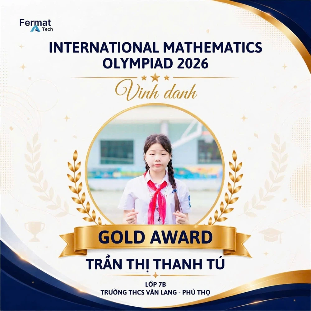 Học sinh Trường THCS Văn Lang đạt 30 giải tại Vòng quốc gia Kỳ thi Olympic Toán học quốc tế IMO 2026