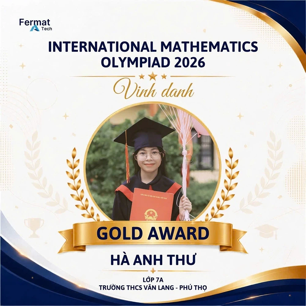 Học sinh Trường THCS Văn Lang đạt 30 giải tại Vòng quốc gia Kỳ thi Olympic Toán học quốc tế IMO 2026