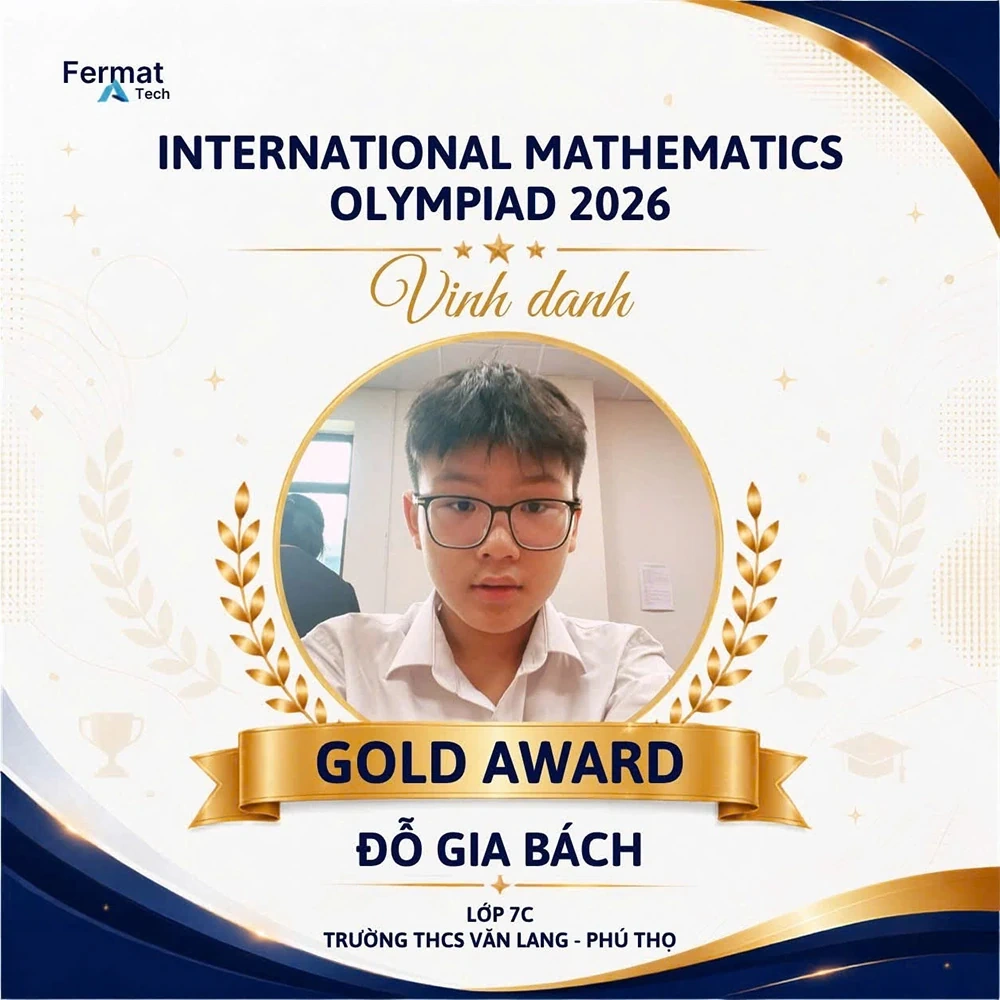 Học sinh Trường THCS Văn Lang đạt 30 giải tại Vòng quốc gia Kỳ thi Olympic Toán học quốc tế IMO 2026