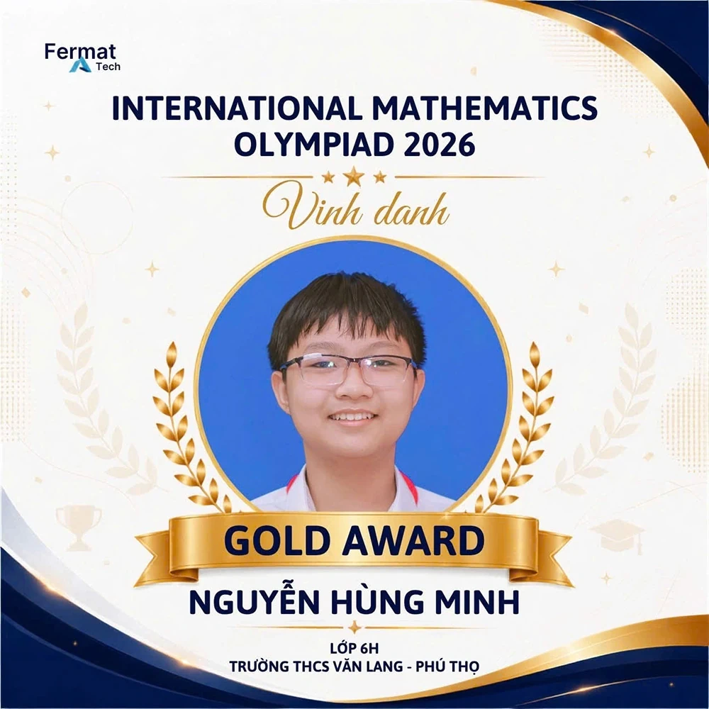 Học sinh Trường THCS Văn Lang đạt 30 giải tại Vòng quốc gia Kỳ thi Olympic Toán học quốc tế IMO 2026