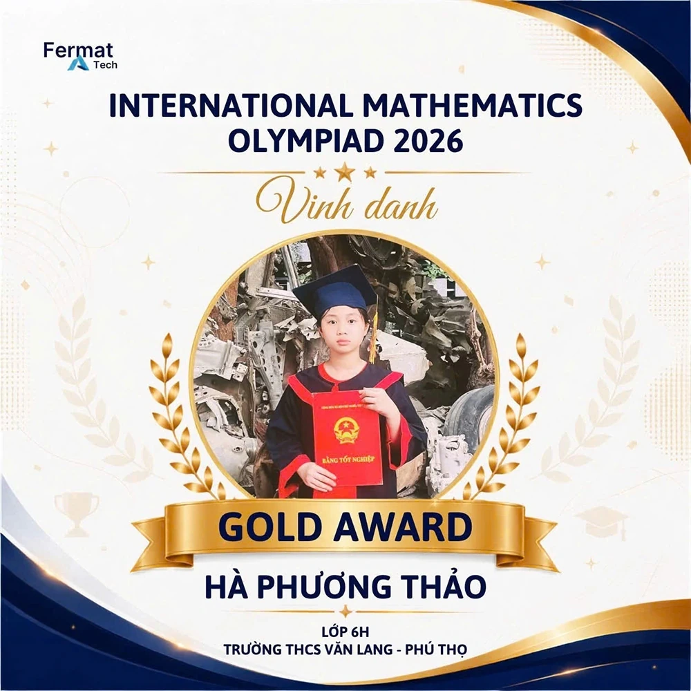 Học sinh Trường THCS Văn Lang đạt 30 giải tại Vòng quốc gia Kỳ thi Olympic Toán học quốc tế IMO 2026