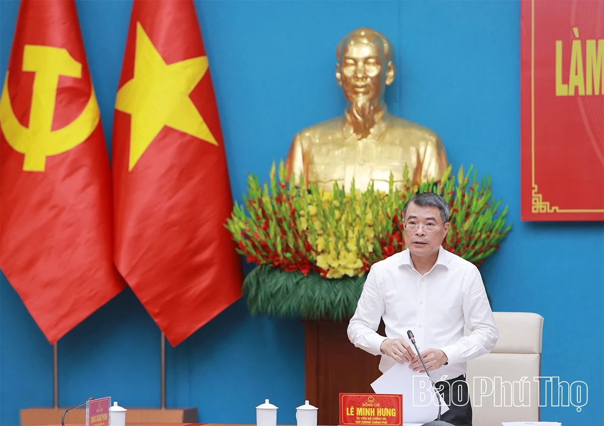 Thủ tướng Chính phủ Lê Minh Hưng: Tạo điều kiện tốt nhất để Phú Thọ bứt phá trong giai đoạn mới