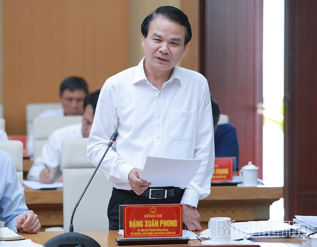 Thủ tướng Chính phủ Lê Minh Hưng: Tạo điều kiện tốt nhất để Phú Thọ bứt phá trong giai đoạn mới
