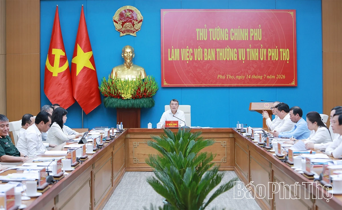 Thủ tướng Chính phủ Lê Minh Hưng: Tạo điều kiện tốt nhất để Phú Thọ bứt phá trong giai đoạn mới