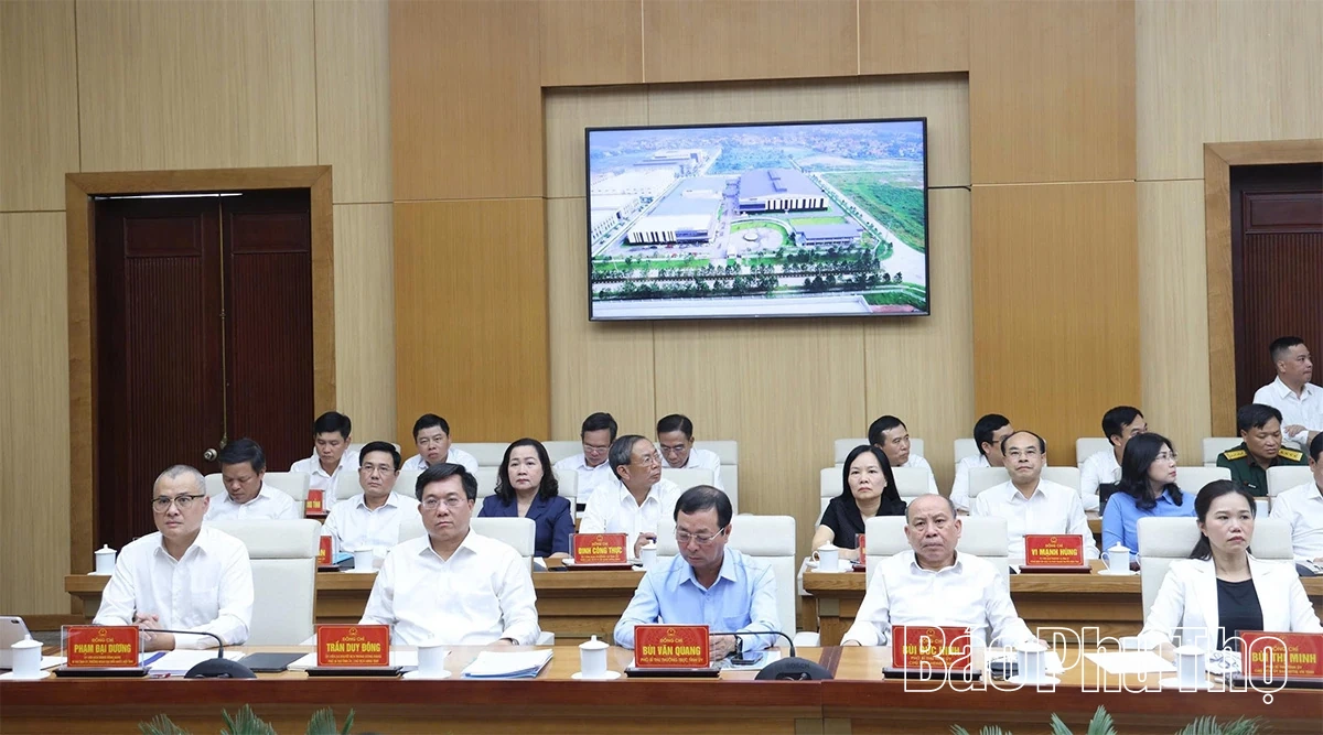 Thủ tướng Chính phủ Lê Minh Hưng: Tạo điều kiện tốt nhất để Phú Thọ bứt phá trong giai đoạn mới