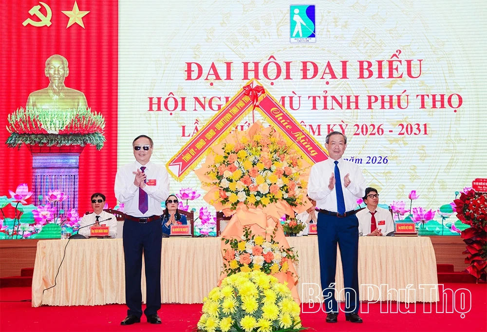 Đại hội đại biểu Hội Người mù tỉnh Phú Thọ lần thứ I thành công tốt đẹp