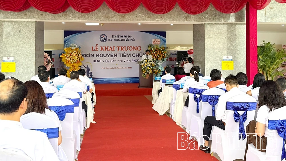 Bệnh viện Sản Nhi Vĩnh Phúc khai trương Đơn nguyên Tiêm chủng