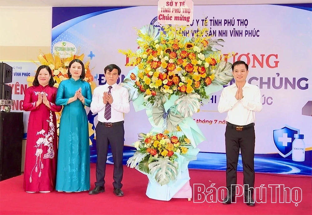 Bệnh viện Sản Nhi Vĩnh Phúc khai trương Đơn nguyên Tiêm chủng
