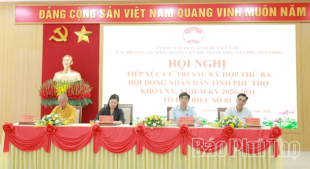 Tổ đại biểu số 1 tiếp xúc cử tri sau Kỳ họp thứ Ba