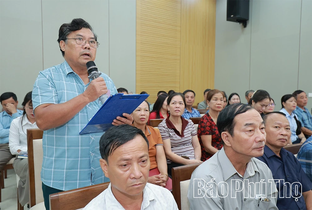 Tổ đại biểu số 1 tiếp xúc cử tri sau Kỳ họp thứ Ba