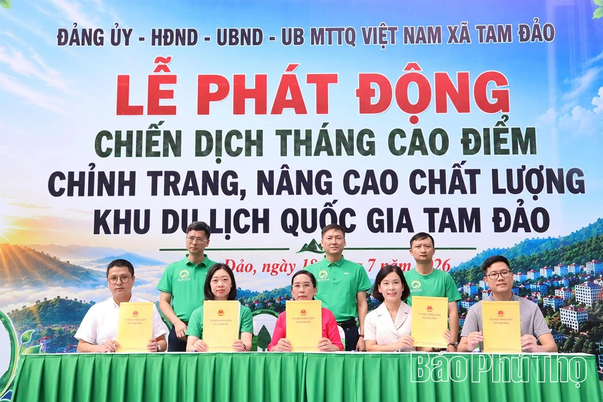 Phát động Tháng cao điểm chỉnh trang, nâng cao chất lượng Khu du lịch quốc gia Tam Đảo