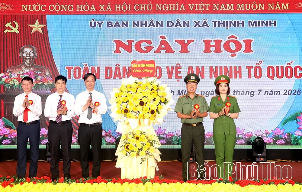 Xã Thịnh Minh tổ chức điểm Ngày hội Toàn dân bảo vệ an ninh Tổ quốc