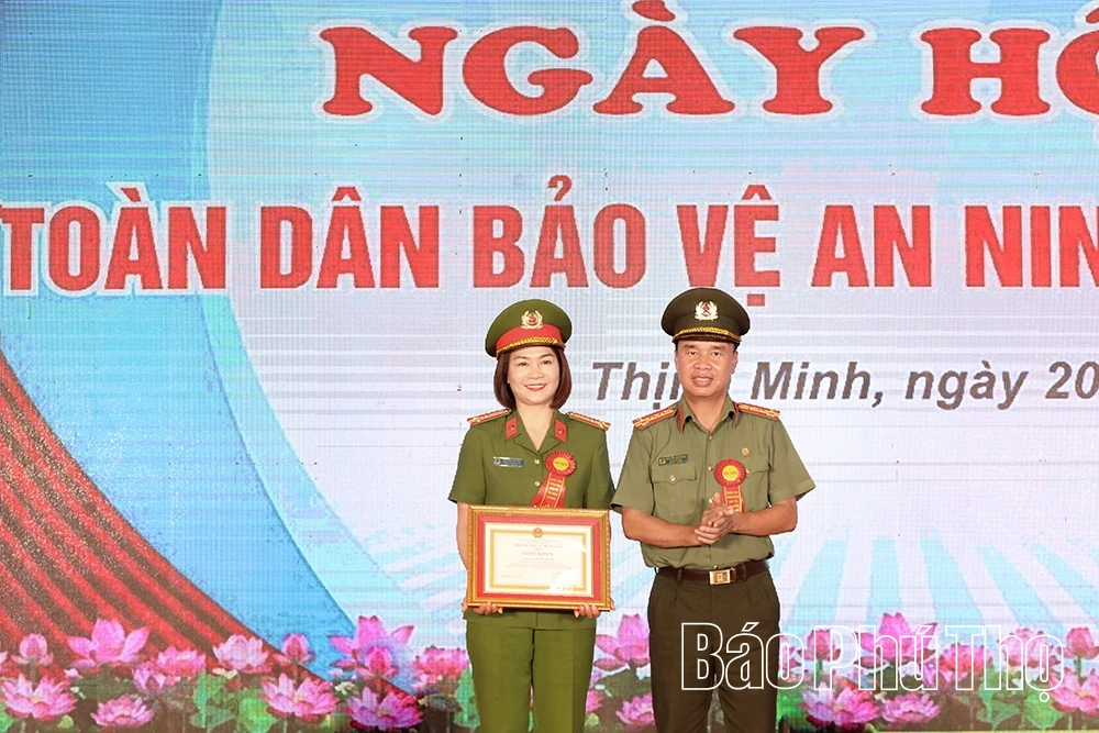 Xã Thịnh Minh tổ chức điểm Ngày hội Toàn dân bảo vệ an ninh Tổ quốc