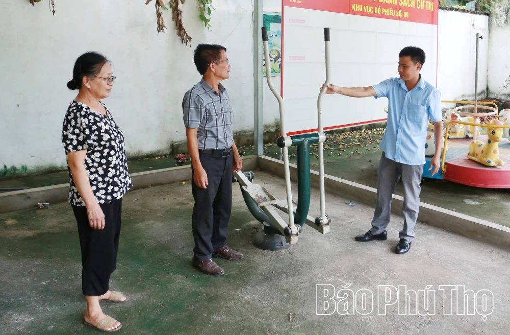 Sân tập cộng đồng - điểm hẹn sức khỏe của người dân Phù Ninh