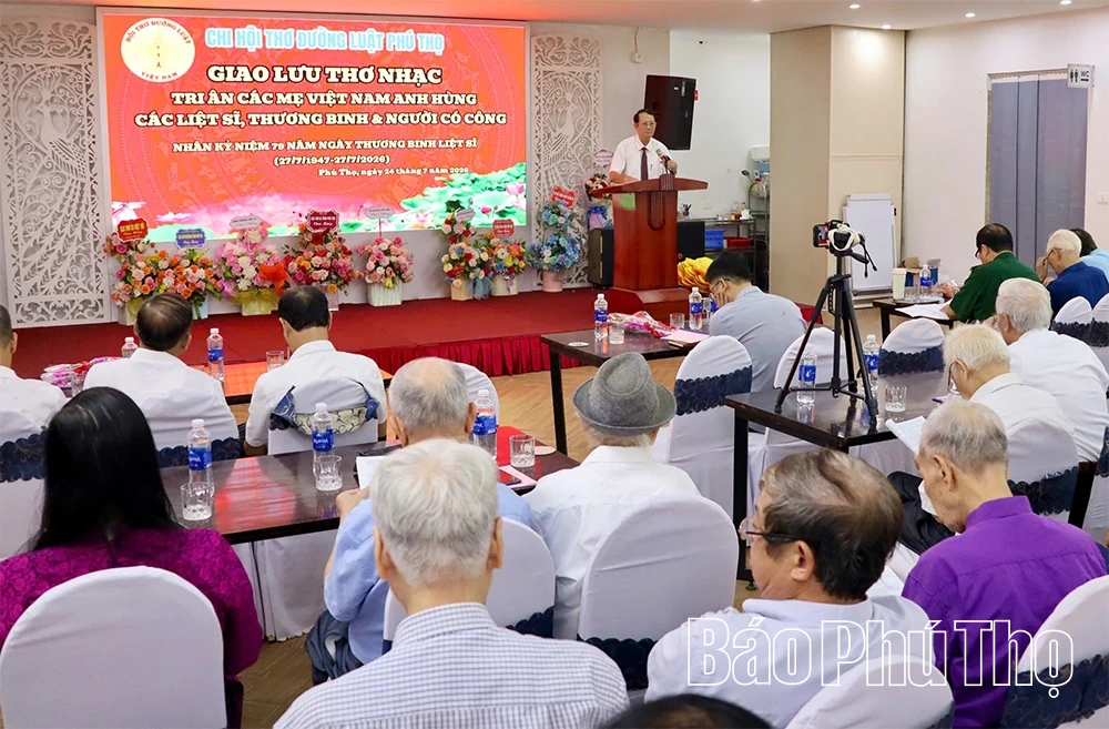 Giao lưu thơ nhạc tri ân người có công