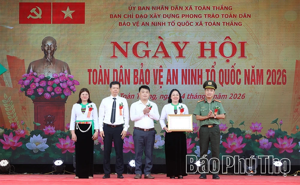 Xã Toàn Thắng tổ chức điểm Ngày hội Toàn dân bảo vệ an ninh Tổ quốc cấp tỉnh