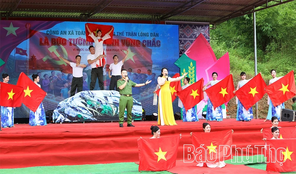 Xã Toàn Thắng tổ chức điểm Ngày hội Toàn dân bảo vệ an ninh Tổ quốc cấp tỉnh
