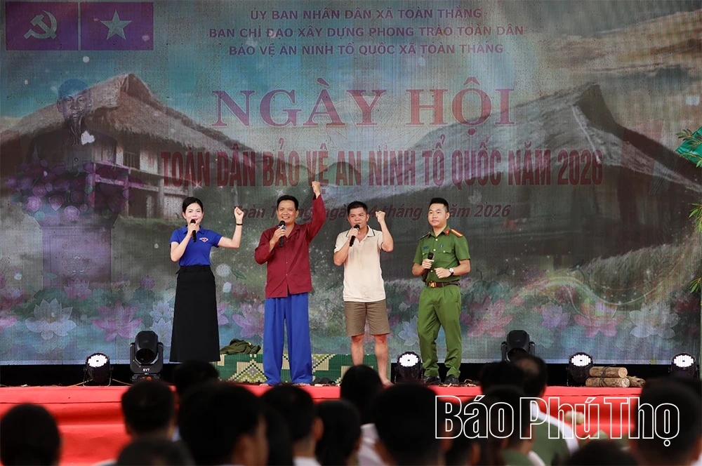 Xã Toàn Thắng tổ chức điểm Ngày hội Toàn dân bảo vệ an ninh Tổ quốc cấp tỉnh